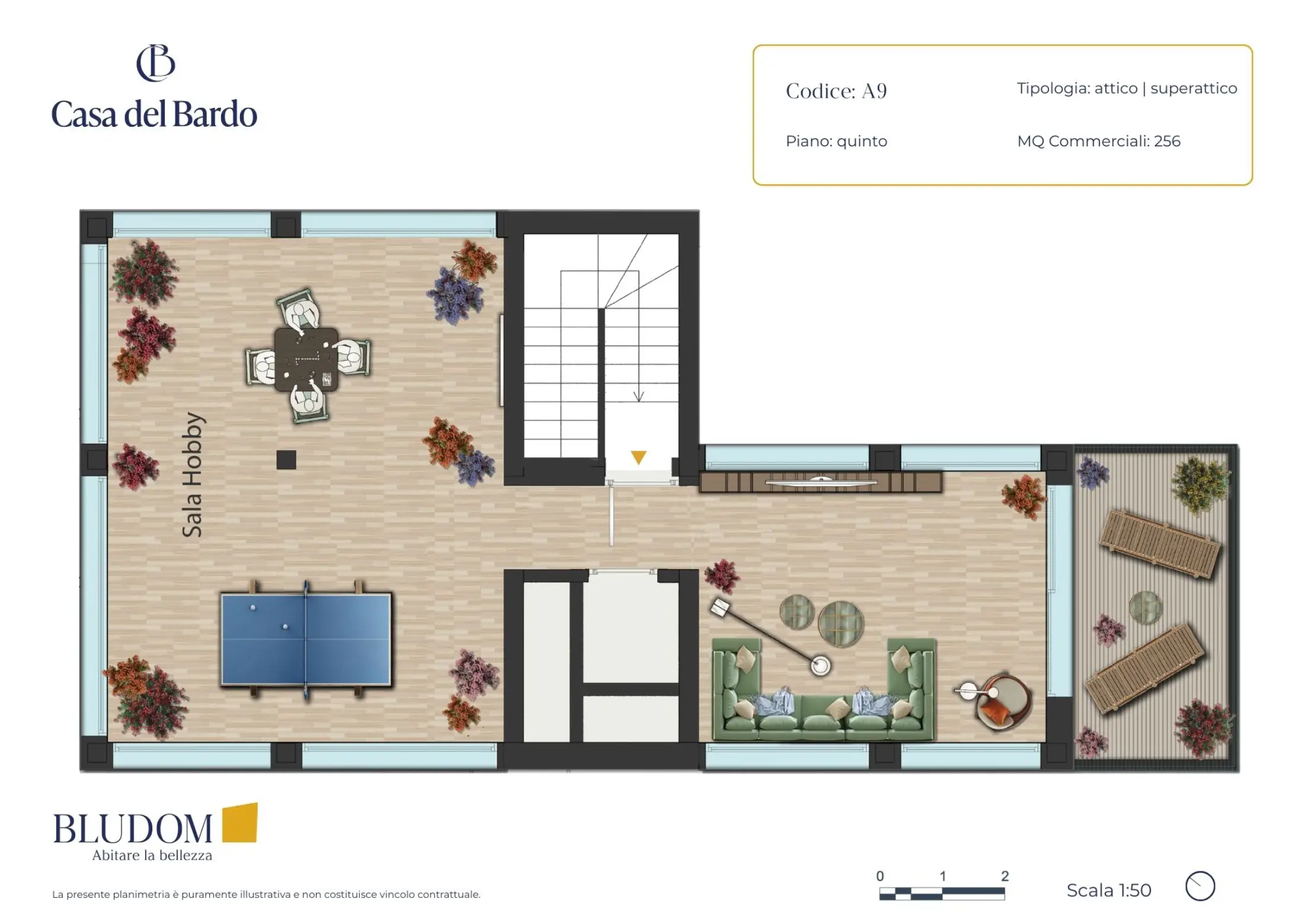 Superattico piano quinto