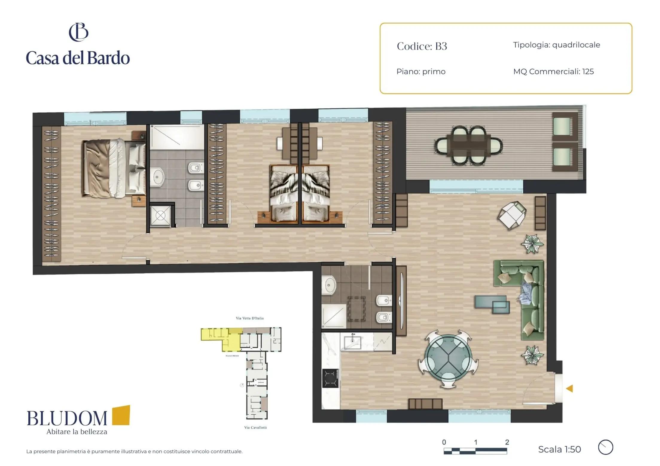 Appartamento quadrilocale piano primo