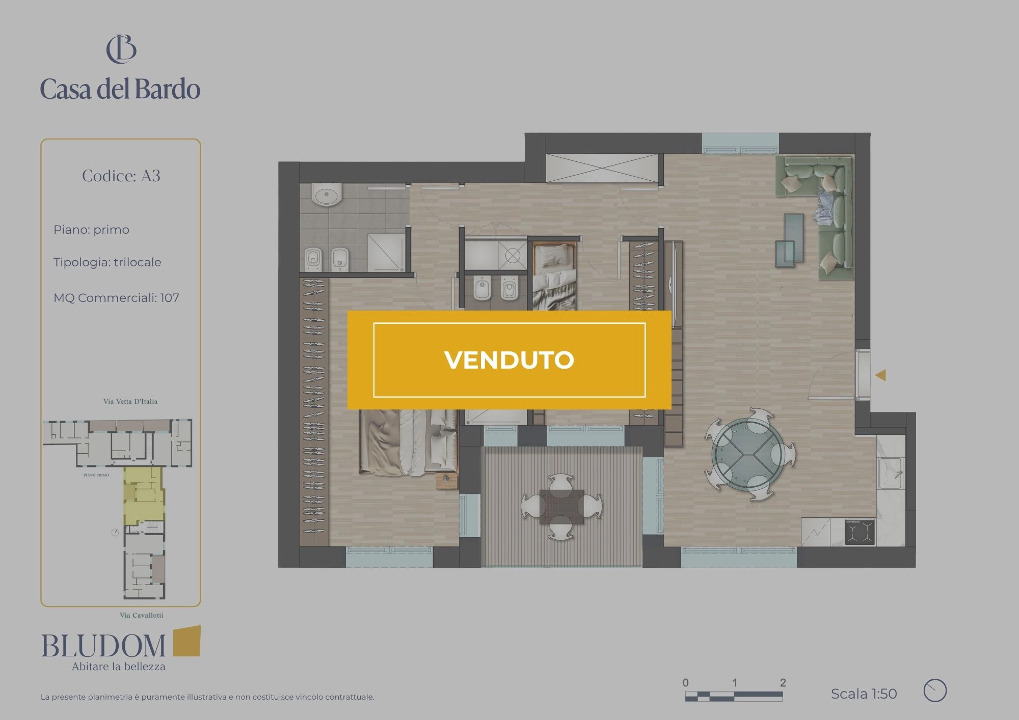 Appartamento trilocale